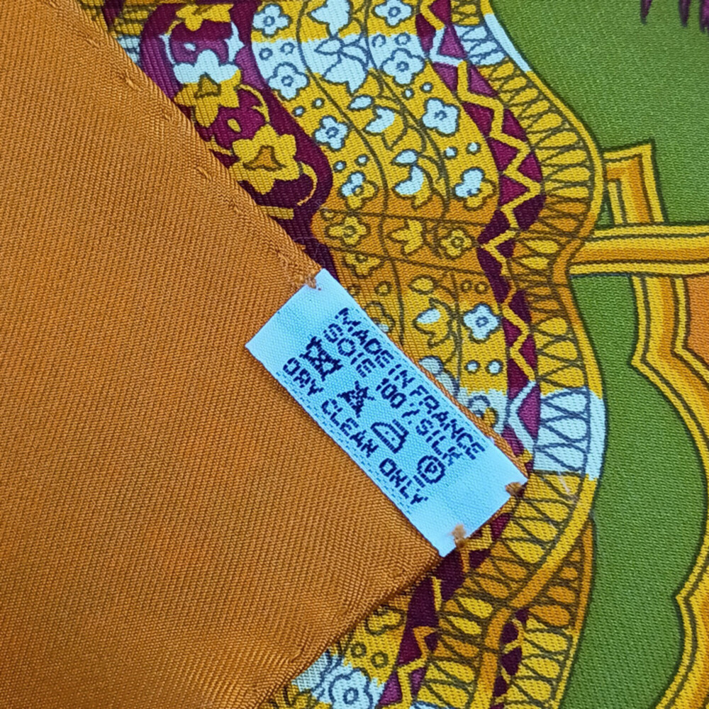HERMES scarf/muffler, Carre 90, multicolor silk, women's, SPLENDEUR DES MAHAR... - Picture 5 of 5